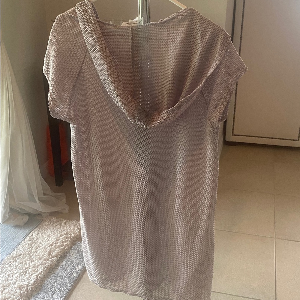 Jordan Taylor swimsuit coverup with hoodie